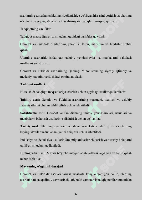 Qadimgi Yunoniston tarixini oʻrganishda Geradod va Fukidid asarlarining ahamiyati 6