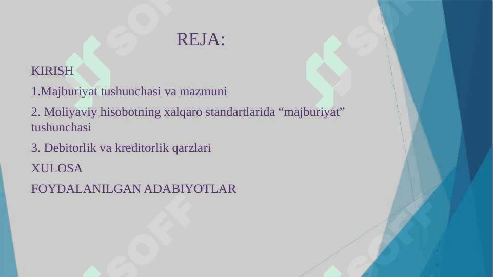 Majburiyatlar hisob 2