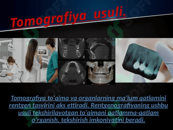 Stomatologik bemorni qo'shimcha tekshirish usullari 4