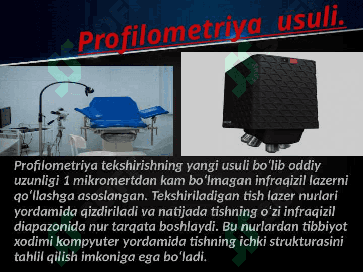 Stomatologik bemorni qo'shimcha tekshirish usullari 7