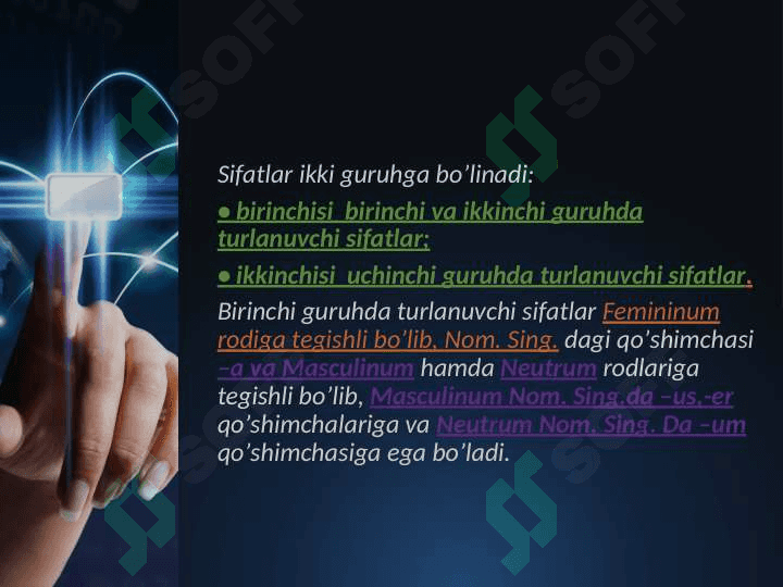 Morfologiya (Sifat so'z turkumi) 4