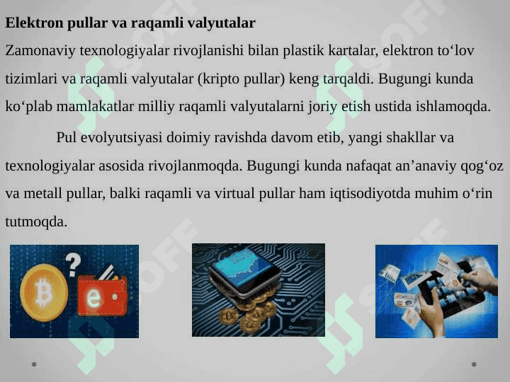 Pul haqida ,qanday ishlab chiqarilishi qayirdan kelishi qanday hom ashyodan tayyorlanishi haqida 6