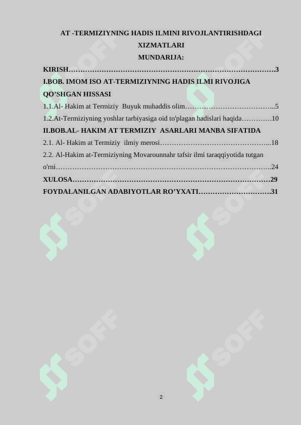 At -termiziyning hadis ilmini rivojlantirishdagi xizmatlari 2