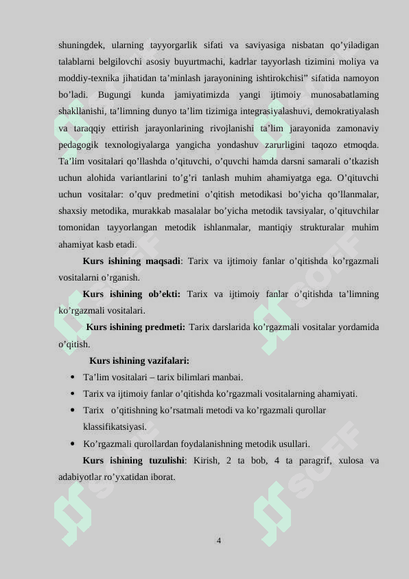Tarix va ijtimoiy fanlar o’qitishda ko’rgazmali vositalar 4