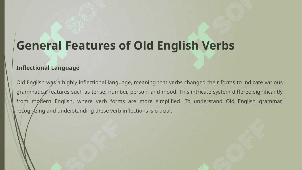 Verbs in Old english 3