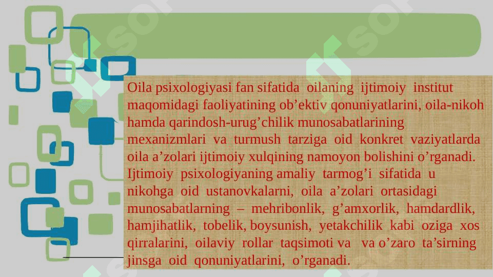 OILA PSIXOLOGIYASI FAN SIFATIDA 4