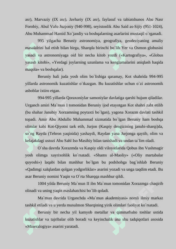 Abu Nasr Forobiy va Abu Rayxon Beruniylarning ta`limiy-axloqiy qarashlari 8