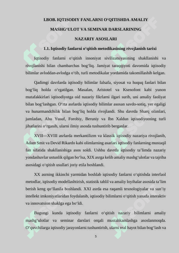 IQTISODIY FANLARNI O'QITISHDA AMALIY MASHG'ULOT VA SEMINAR DARSLARI 5