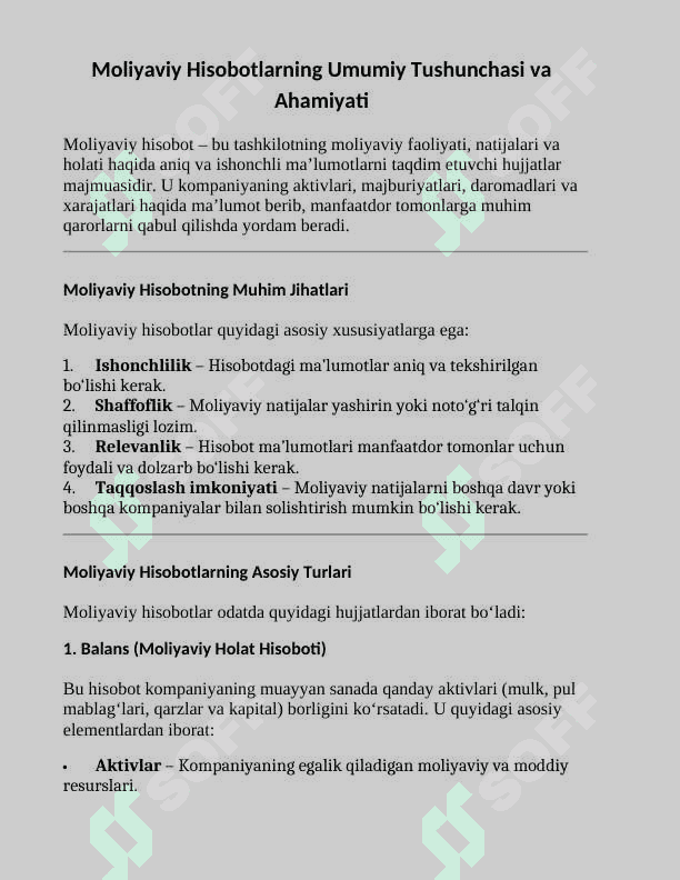 Moliyaviy Hisobotning Xalqaro Standartlari 2