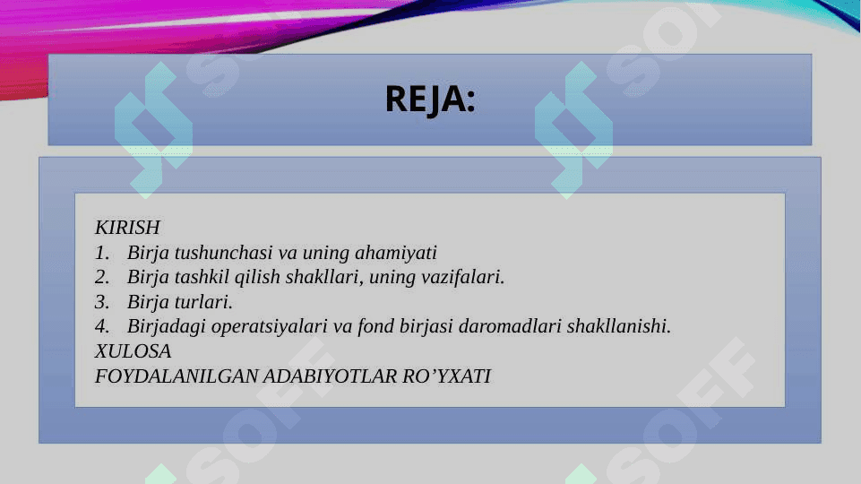 Birja operatsiyalari 2