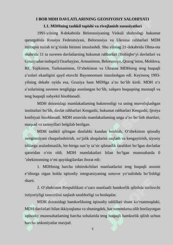 MDH davlatlari geosiyosiy va transport kommunikatsiya salohiyati 5