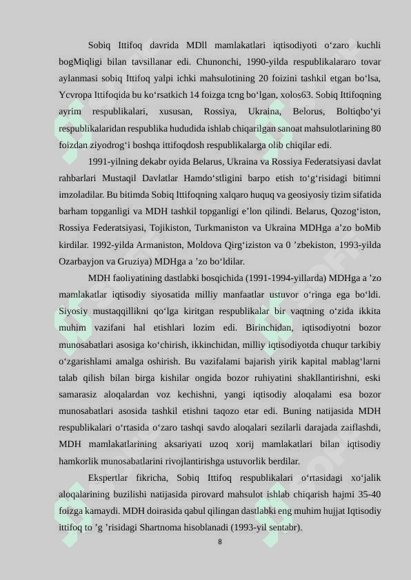 MDH davlatlari geosiyosiy va transport kommunikatsiya salohiyati 8