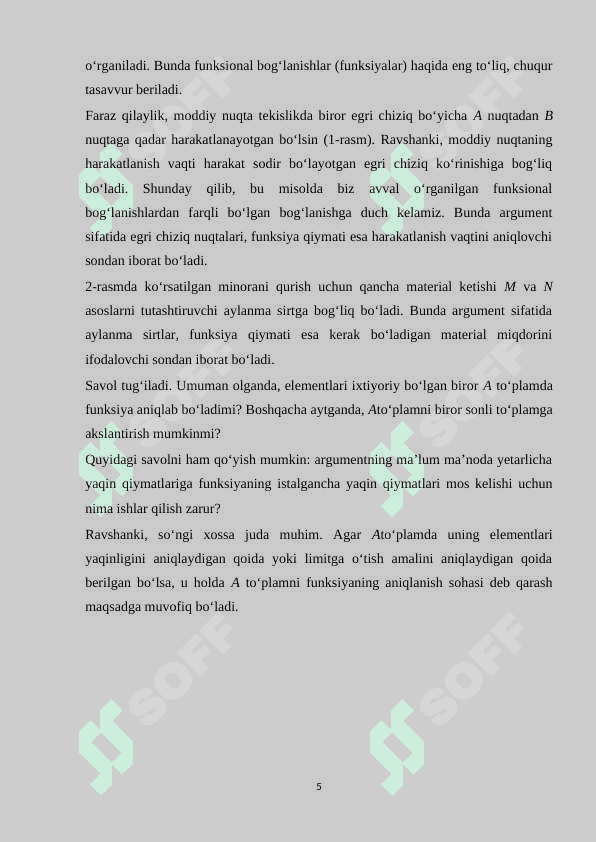 KETMA-KETLIK VA UNING LIMITI R 5