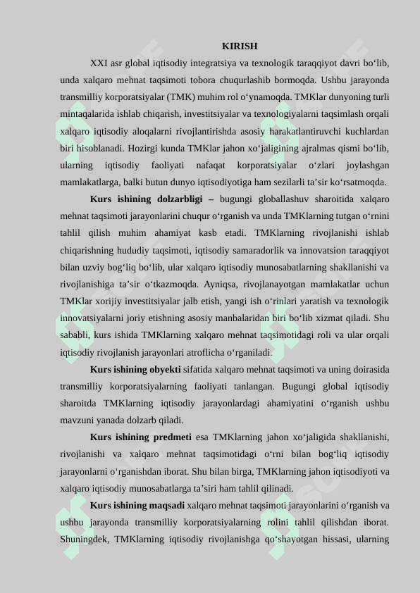 Xalqaro mehnat taqsimotida transmilliy korparatsiyalarning oʻrni 2