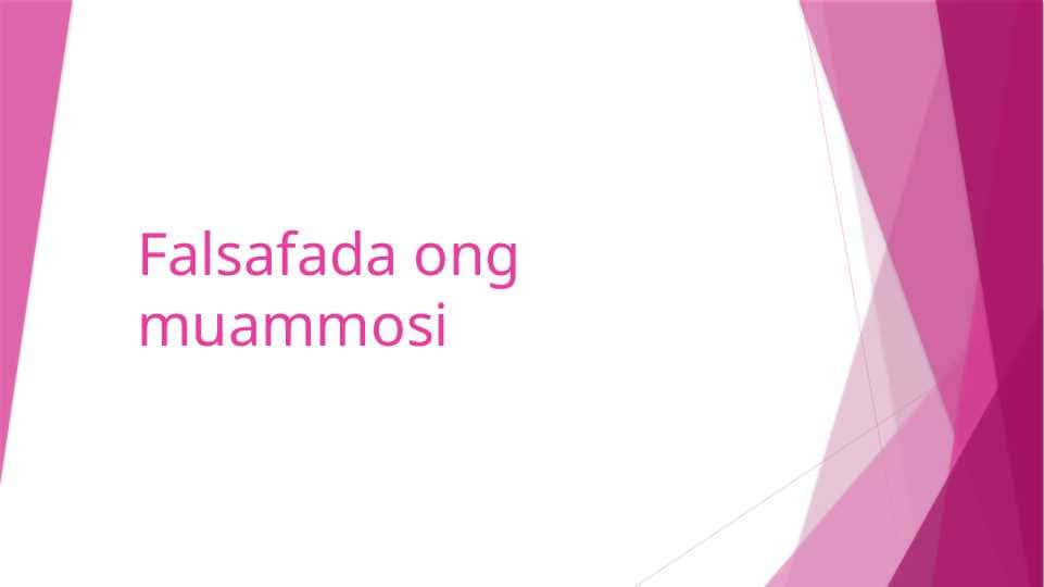 Falsafada ong muammosi
