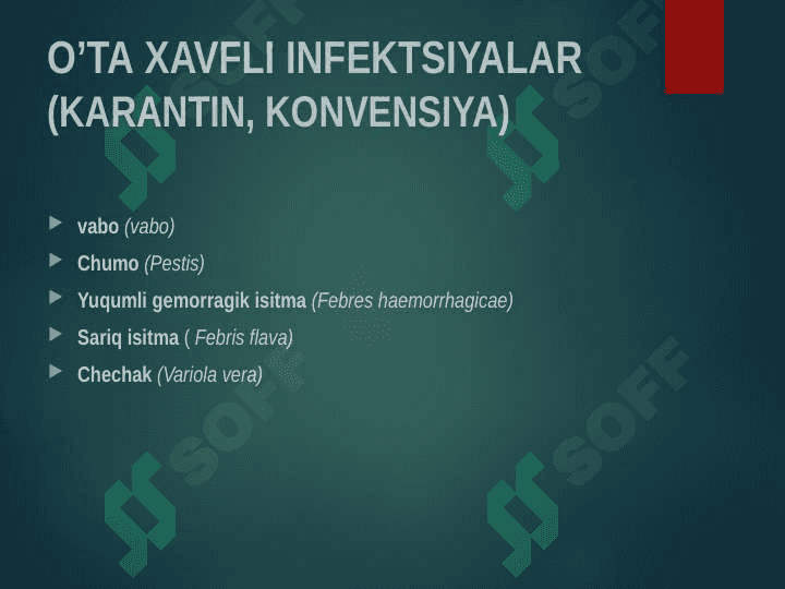 O’ta xavfli infektsiyalar 2