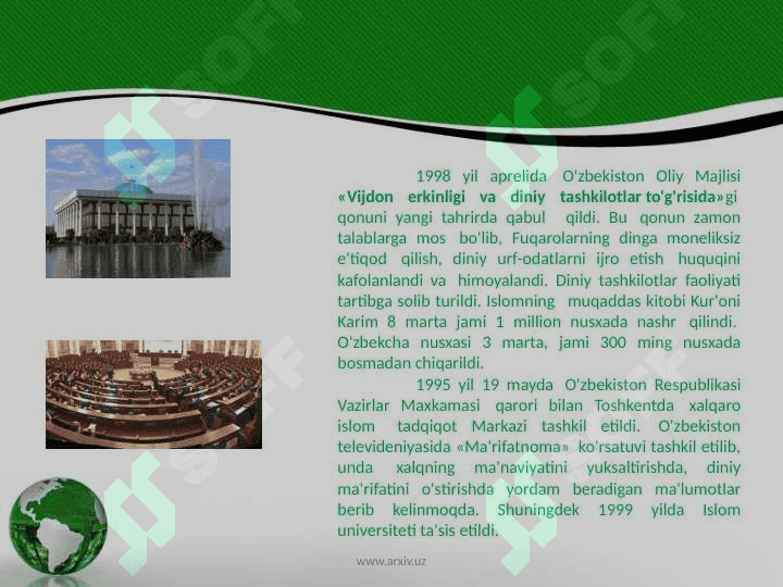 Mustaqillik va islomiy qadriyatlarning tiklanishi 8