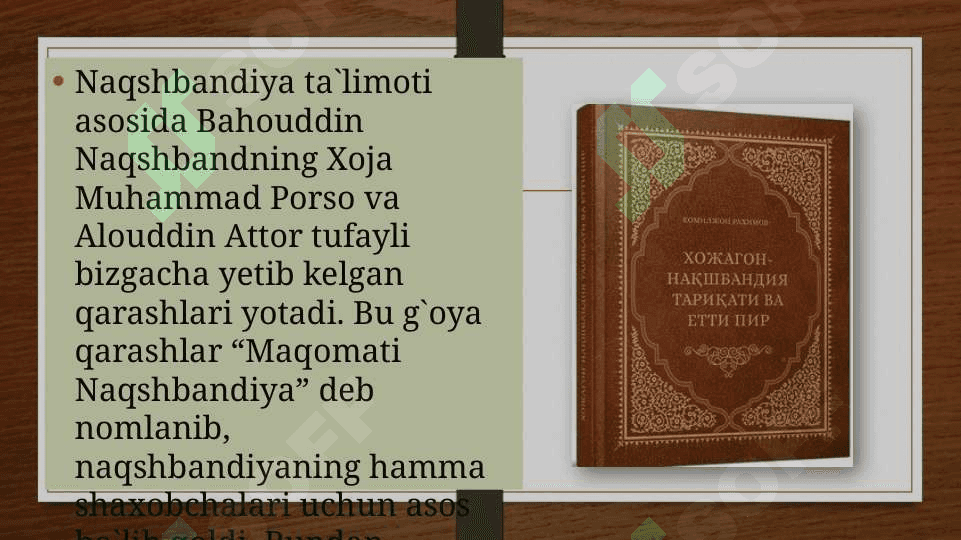 Naqshbandiya tariqati mazmun mohiyati 2