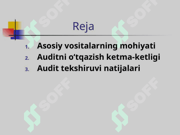 Asosiy vositalar auditi 2
