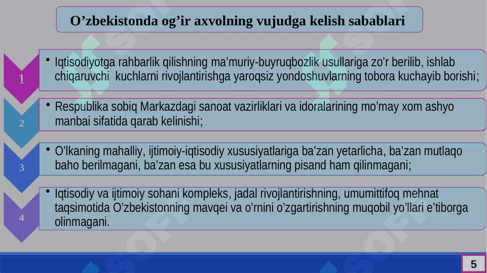 Mustaqillikka erishish arafasida O’zbekistondagi  ijtimoiy-siyosiy jarayonlar. 6