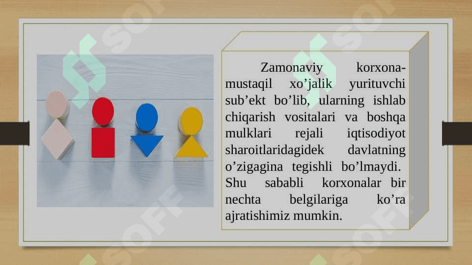 Korxona-bozor iqtisodiyoti tizimi sifatida 6