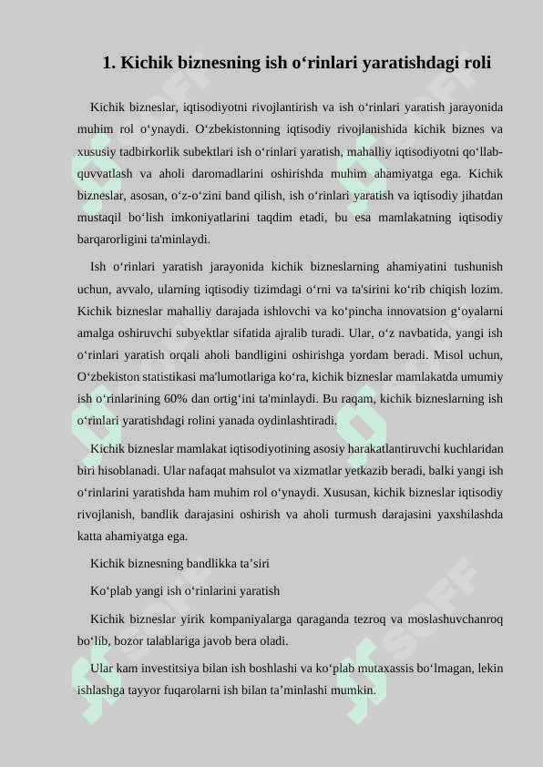 AXOLI BANDLIGI VA DAROMADLARINI OSHIRISHDA KICHIK BIZNES VA HUSUSIY TADBIRKORLIK SUBEKTLARI KOʻRSATKICHLARINI EKONAMATRIK TAXLIL QILISH 3