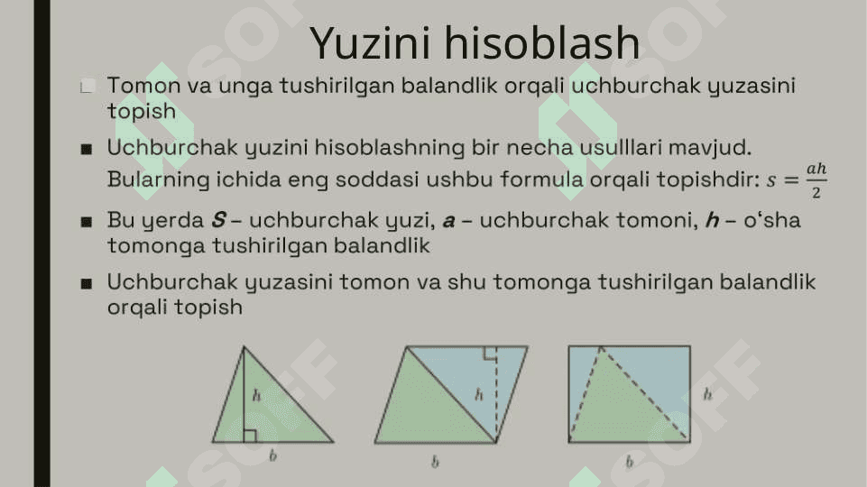 Uchburchakning medianasi va bissektrisasi 7