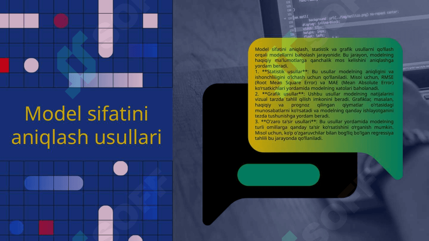 Ekonometrika modellarini sifatini umumiy baholash 3