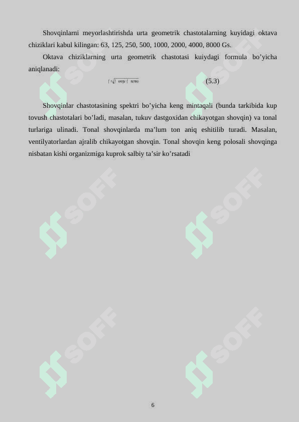 Shovqin va titrashdan himoyalanish 6