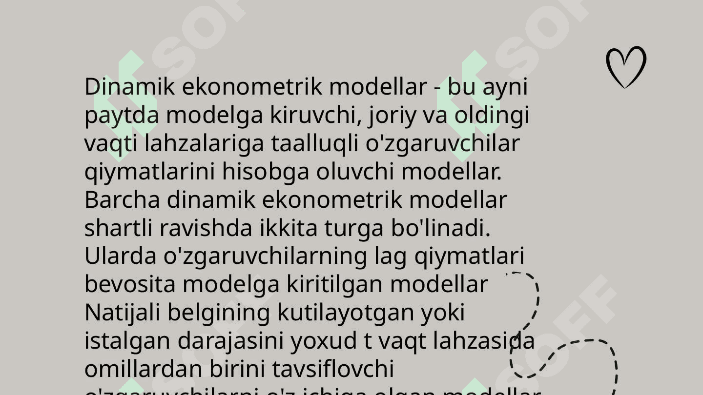 Dinamik ekonometrik modellar 3