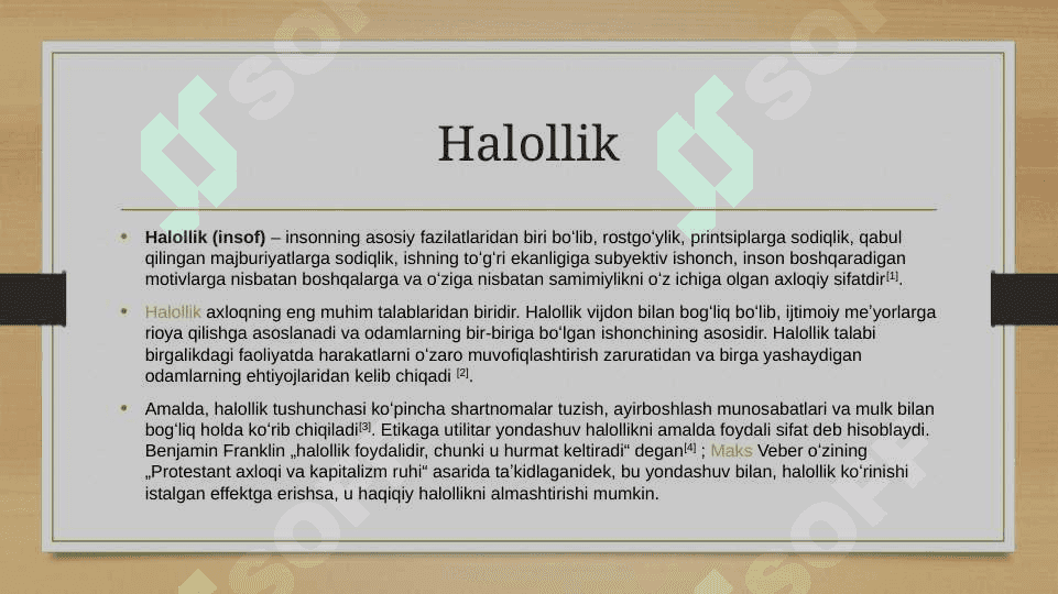 Rostgo'ylik va halollik 4