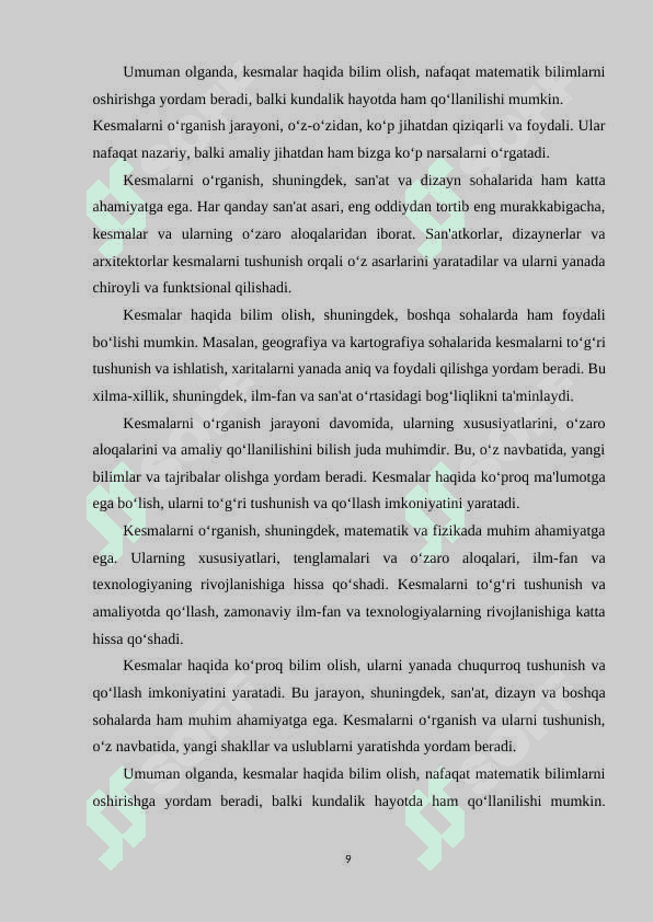 KESMALARNI TAQQOSLASH VA O‘LCHASH MAVZUSINI O‘QITISH METODIKASI. 8