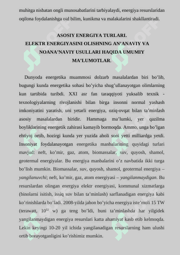 Noan’anaviy energiya manbalari 7