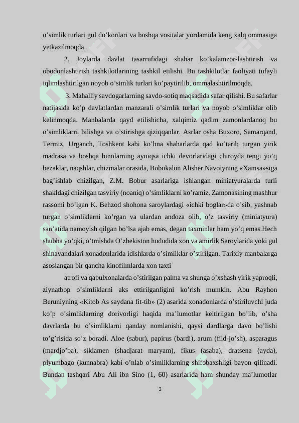 O’simliklarni hayotiy shakllari. 3