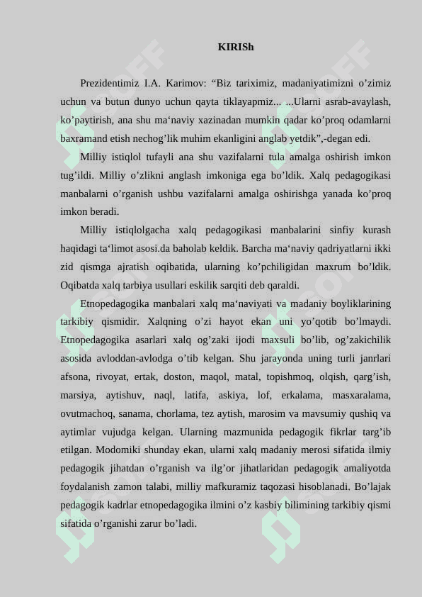 O’zbek xalq pedagogikasining imkoniyatlari va istiqbollariO’zbek xalq pedagogikasining imkoniyatlari va istiqbollari 2