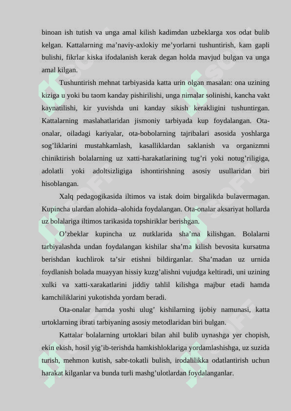 O’zbek xalq pedagogikasining imkoniyatlari va istiqbollariO’zbek xalq pedagogikasining imkoniyatlari va istiqbollari 7