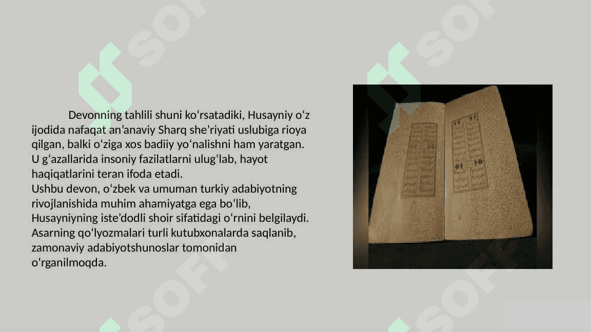 "Devoni Husayniy" asari 2