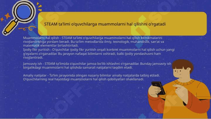 STEAM texnologiyasi konsepsiyasining zamonaviy tendensiyalari.  Yangi pedagogik texnologiya va faol pedagogik metodlar asosida dars ishlanmalarini tuzish va tahlil qilish 3