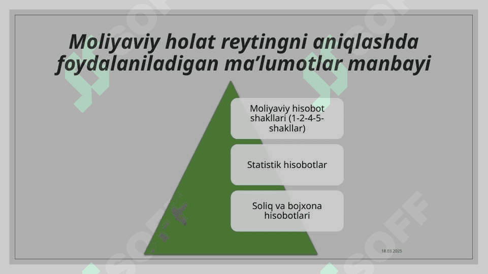 KORXONALAR MOLIYAVIY HOLATINI REYTING BAHOLASH VA TAHLIL QILISH pptx 7