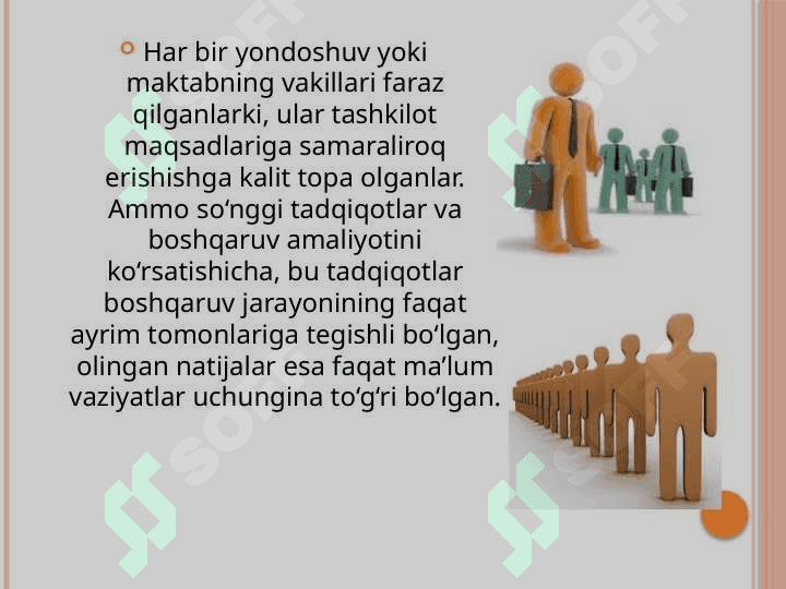 MENEJMENTNING RIVOJLANISH TARIXI VA HOZIRGI HOLATI 5