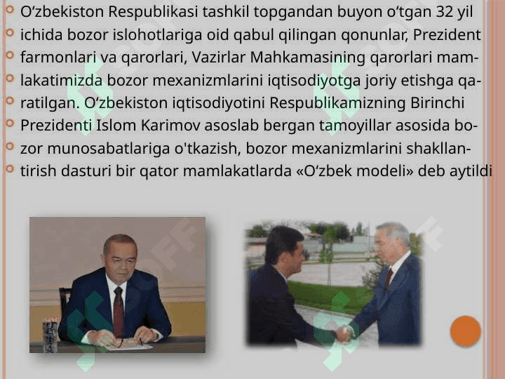 MENEJMENTNING RIVOJLANISH TARIXI VA HOZIRGI HOLATI 8
