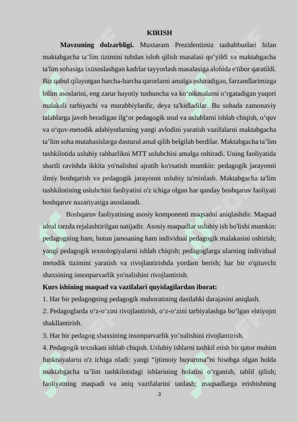 Maktabgacha ta’lim tashkiloti uslubchisi faoliyatini takomillashtirish yo’llari 3