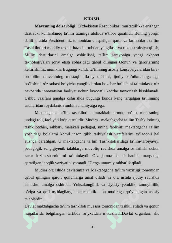 Direktorning ma’muriy xo’jalik faoliyatga rahbarlik qilishi 3