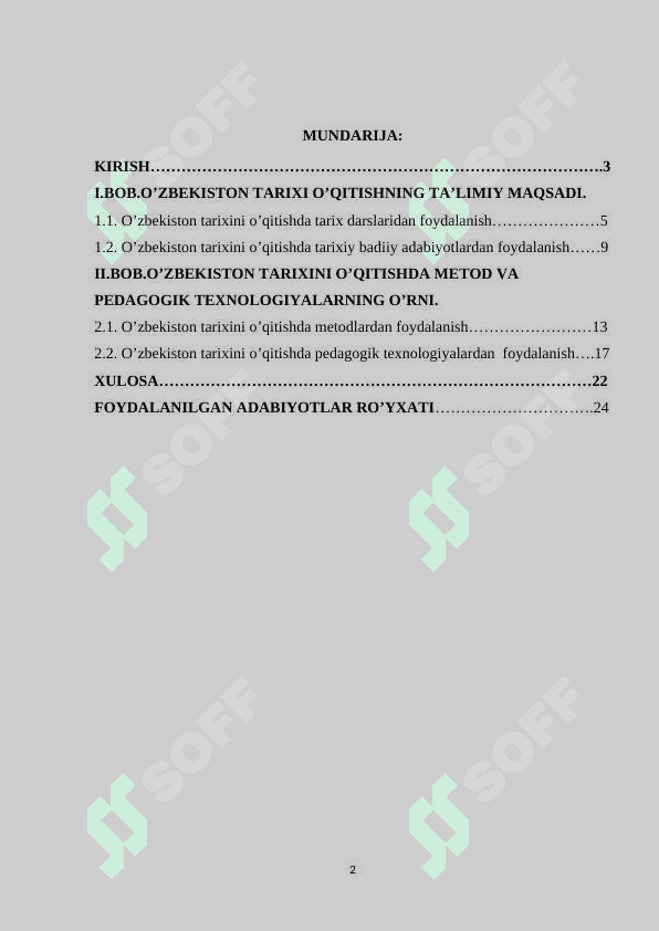O’zbekiston tarixi o’qitishning ta’limiy va tarbiyaviy maqsadi 2