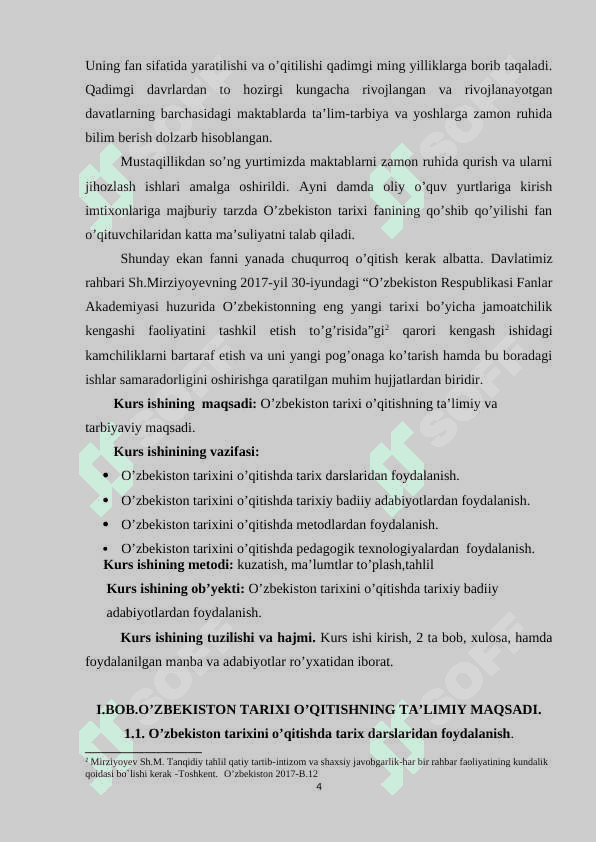 O’zbekiston tarixi o’qitishning ta’limiy va tarbiyaviy maqsadi 4