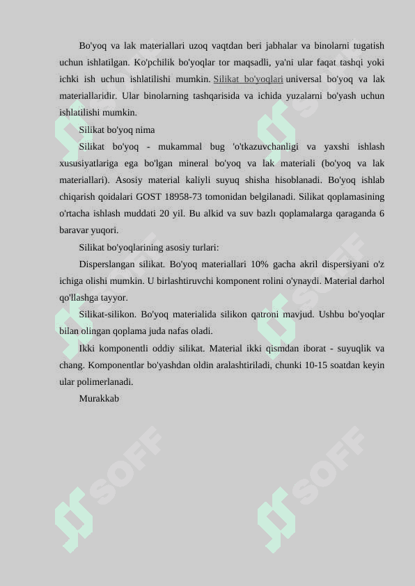 POLIMER SILIKATLI XIMOYA BEZAKLI BO‘YOQLAR 2