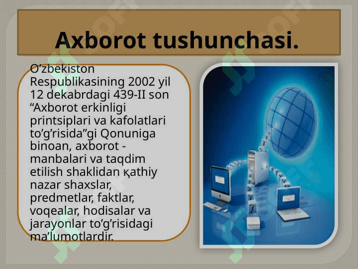 Axborot fan uchun ahamiyati va xususiyatlari 2