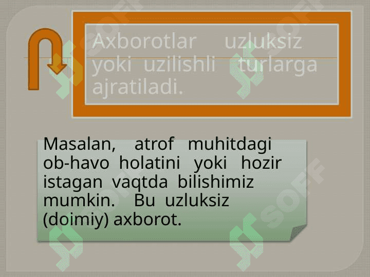 Axborot fan uchun ahamiyati va xususiyatlari 7
