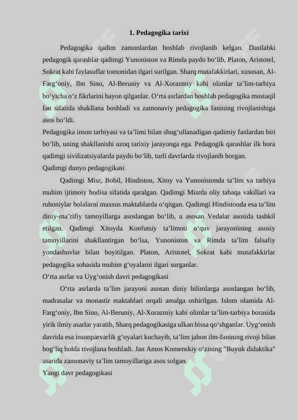 Pedagogika tarixi, Pedagogika nazariyasi, Pedagogik mahorat, Pedagogik qobiliyatni shakllantirish yo'llari. 3