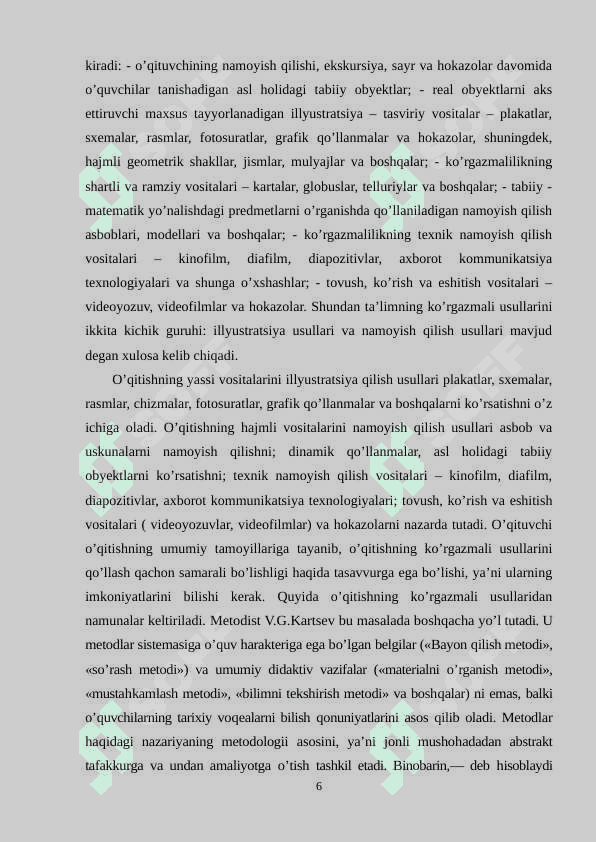 8-sinf o’zbekiston tarixi fanining “Abdullaxon ii davrida Buxoro xonligining yuksalishi” mavzusini o'tishda ko'rgazmali vositalardan foydalanish usullari 6